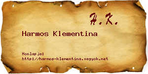 Harmos Klementina névjegykártya